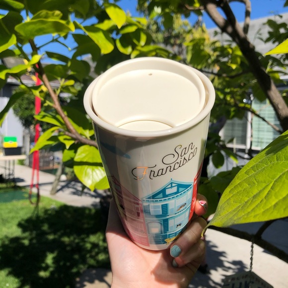 NWT STARBUCKS San Francisco Ceramic Tumbler 12oz - Picture 7 of 8